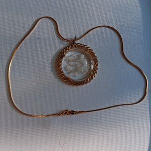 Anne Klein necklace gold-toned 17 inches long